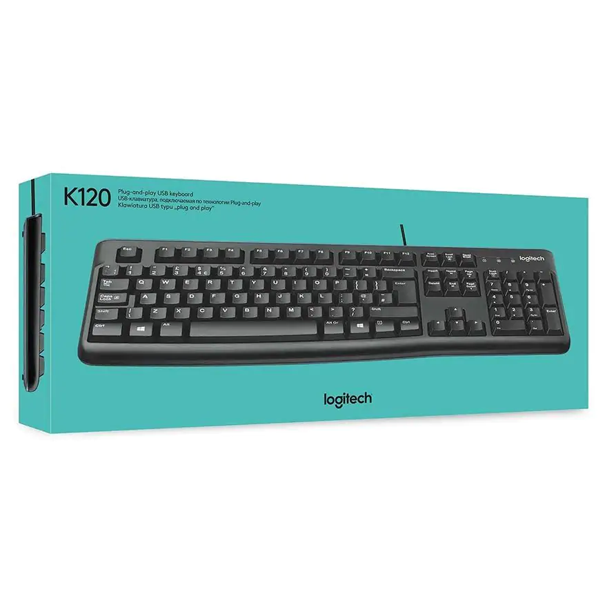 LOGITECH K120 Corded Keyboard – USB – SRB Layout - Slika 4